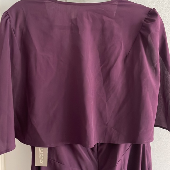 Plum Caplet Sleeved Jumpsuit - Picture 6 of 8